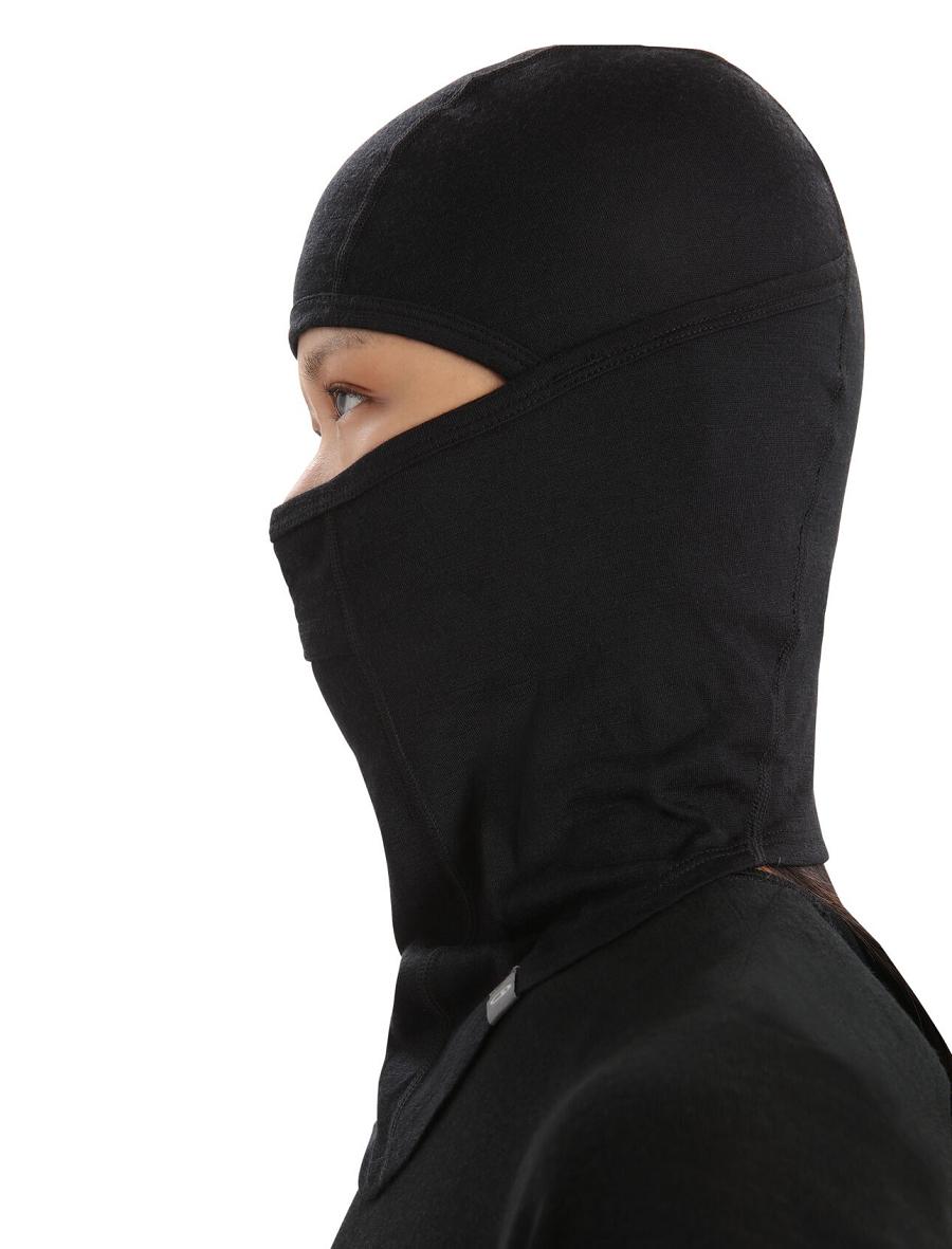 Opaski Icebreaker Unisex Merino Oasis Balaclava Damskie Czarne | PL 1479LISH